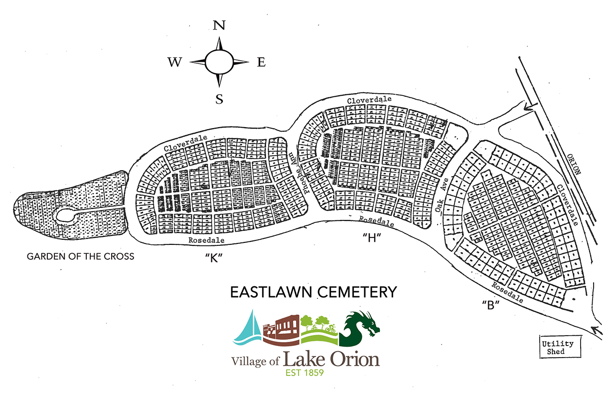 LakeOrionMichiganEastLawnMap